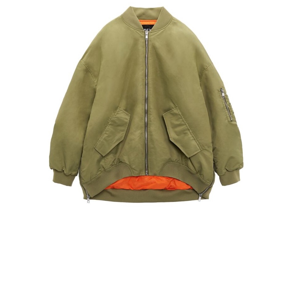 NWOT ZARA WATER REPELLENT BOMBER JACKET